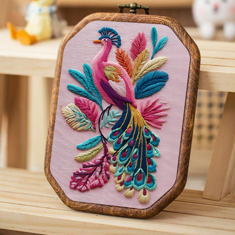 Rubbyoo Embroidery Kit - Stunning Peacock | Diy Animal Artwork | Unique Home Decor - image 8
