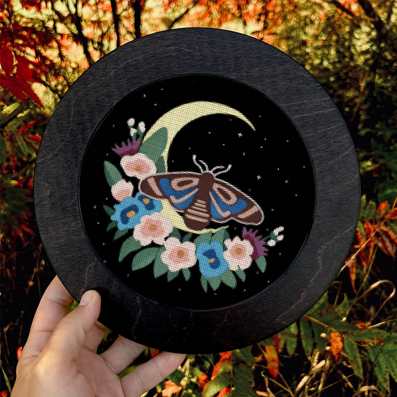 Cross Stitch Kit - Moonlight Moth | Creative Insect Artwork | Perfect For Room Decor - image 8