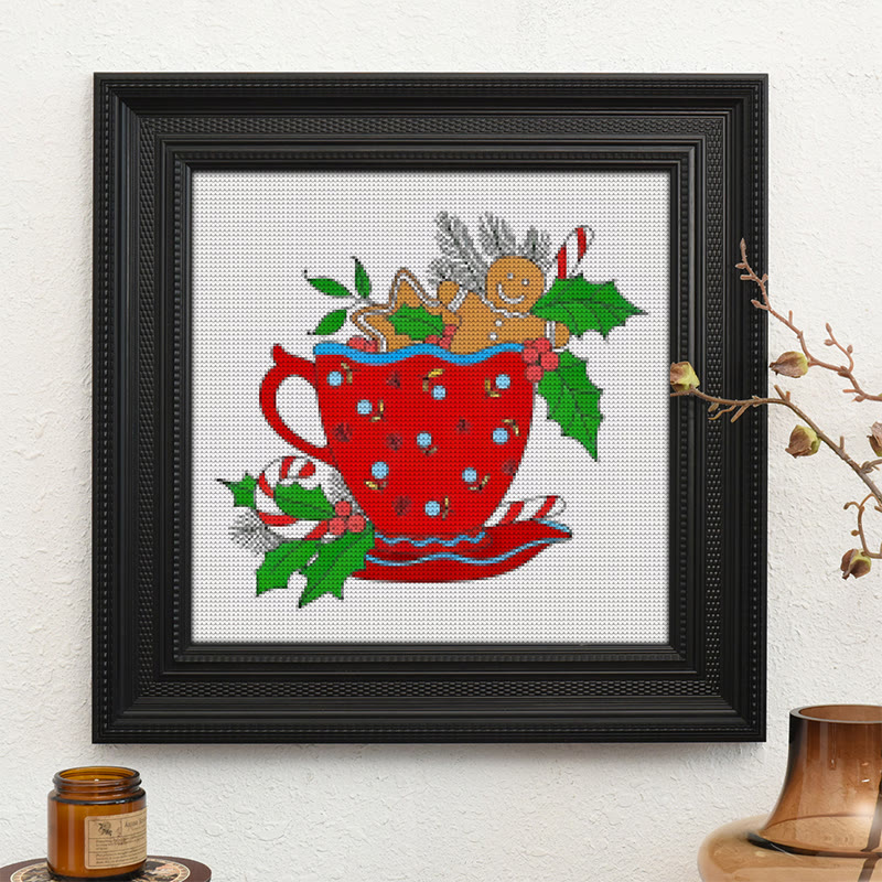 Cross Stitch Kit - Christmas Cup | Winter Needle Artwork | Unique Holiday  Collection - image 10