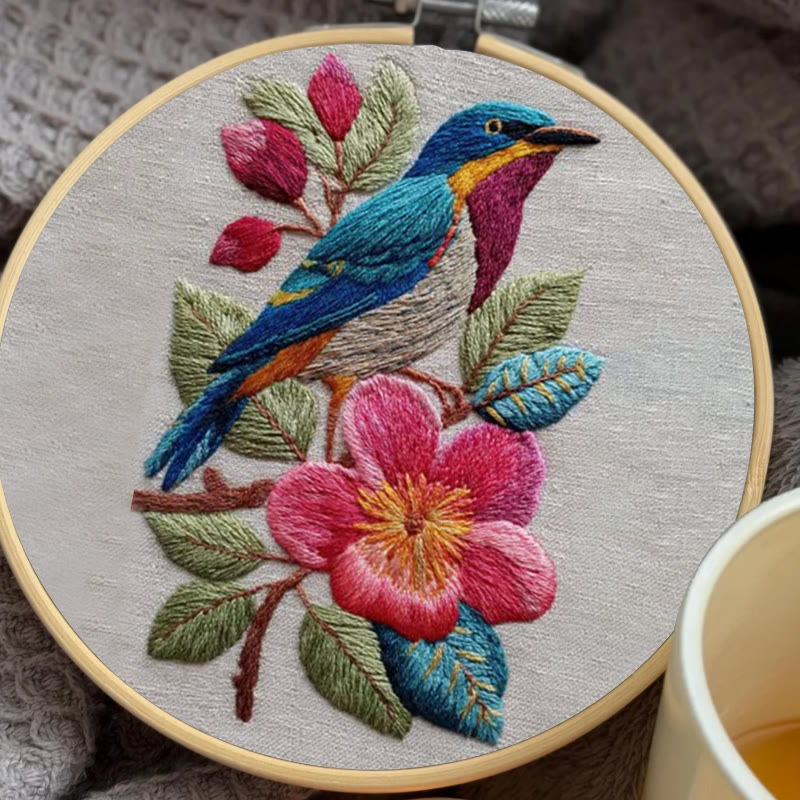 Rubbyoo Embroidery Kit - Stunning Bird | Handmade Needle Craft | Gift For Bird Lovers  - image 4