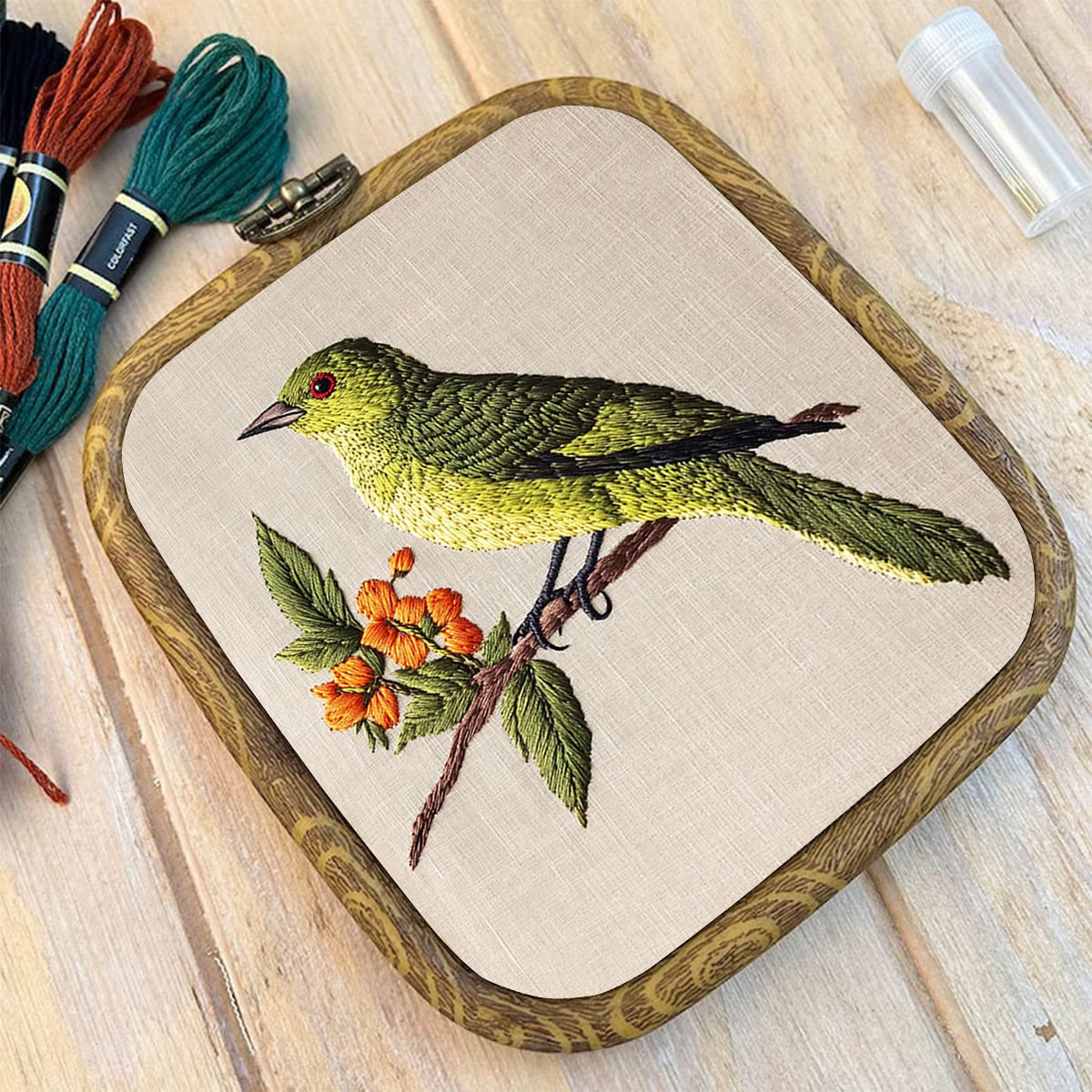 Rubbyoo Embroidery Kit- Sprring Greenfinch - image 10