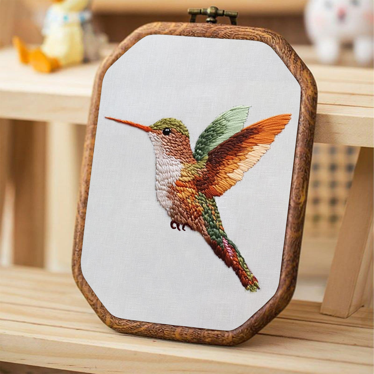 Rubbyoo Embroidery Kit-Vibrant Hummingbird - image 4