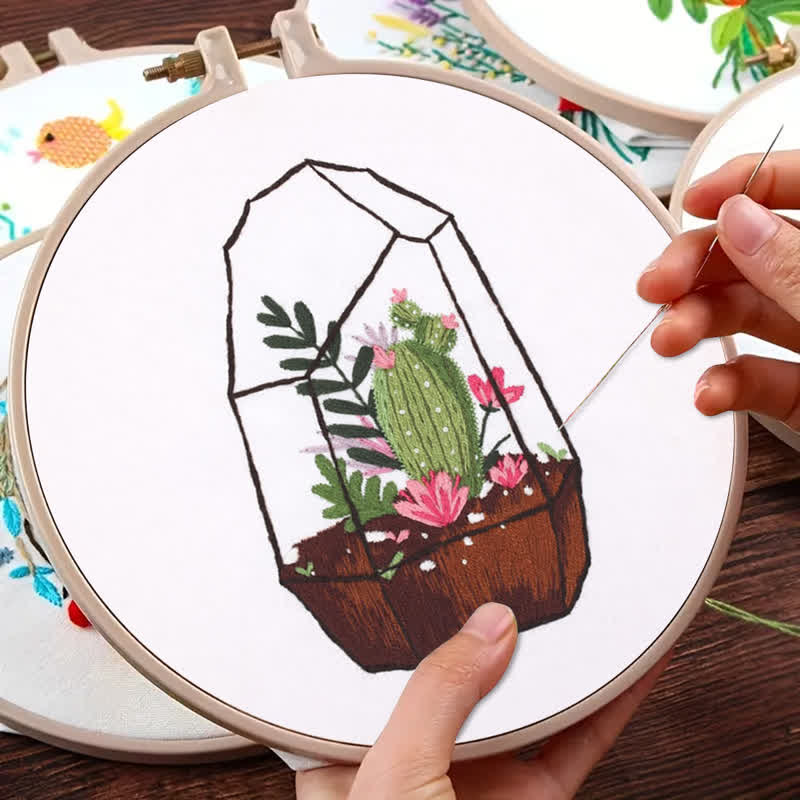 Rubbyoo Embroidery Kit - Succulent Plants - image 8