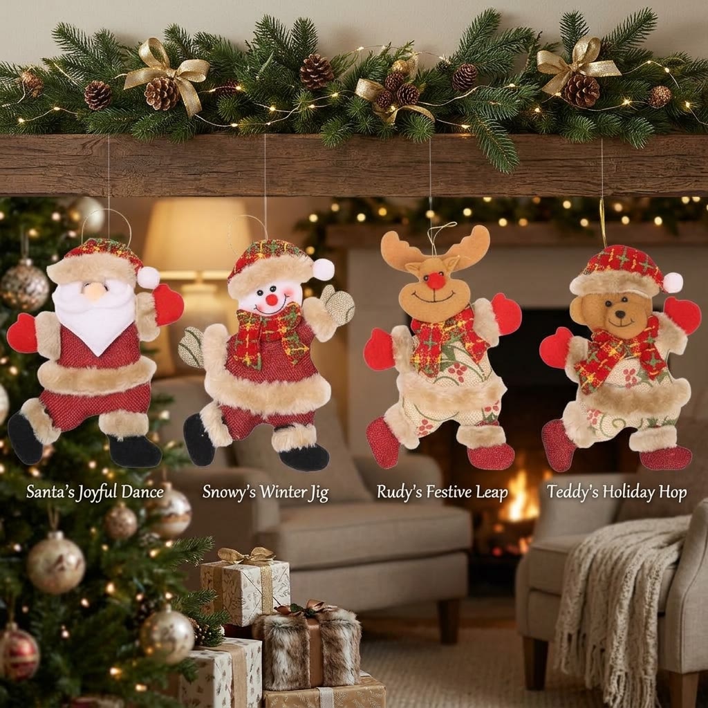 Rubbyoo Cozy Fabric Xmas Tree Ornament – Sweet Christmas Home Decor | Seasonal Holiday Displays  - image 2