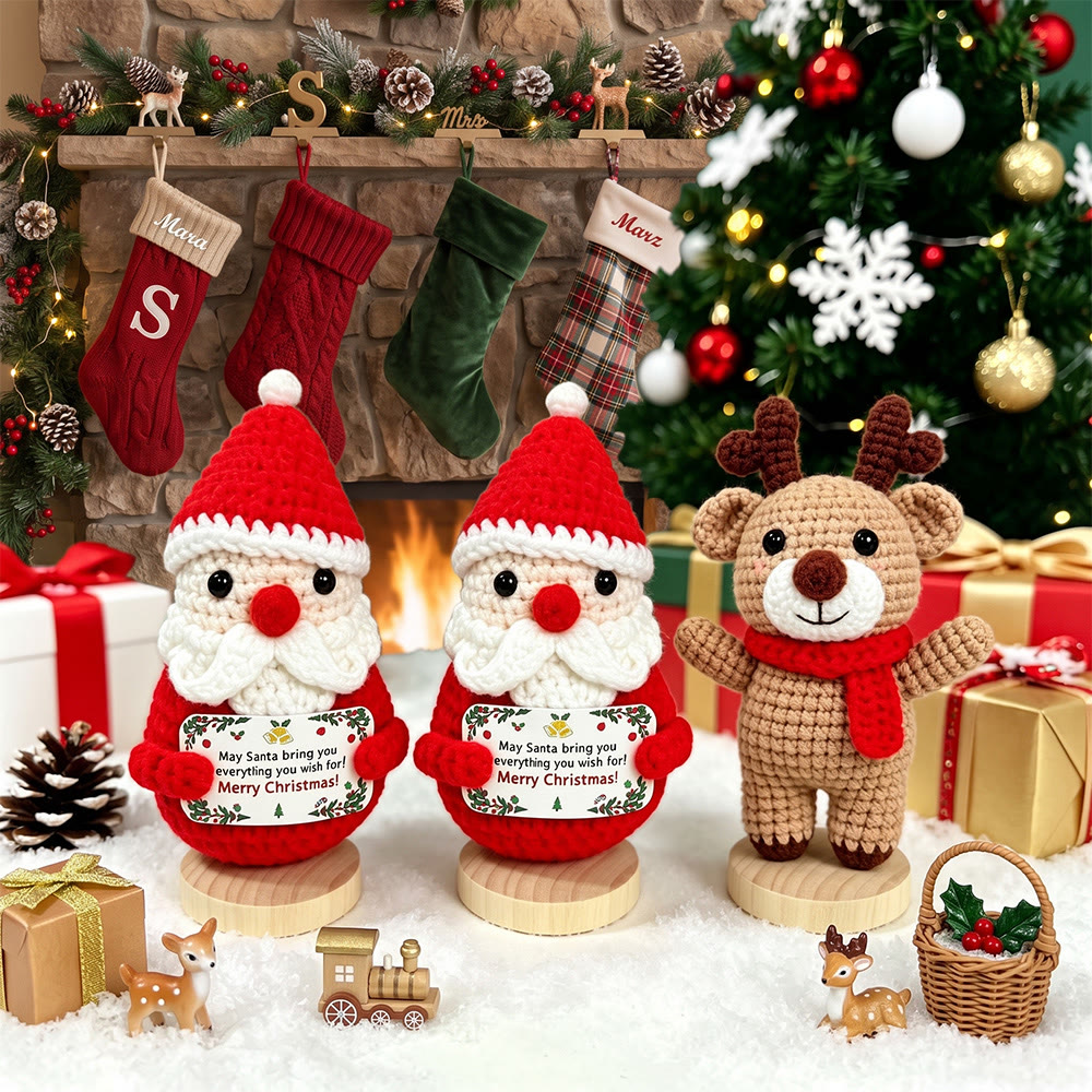 Rubbyoo Lovely Christmas Doll - Handmade Festive Crochet Accent | Inspirational Holiday Desk Decor - image 2