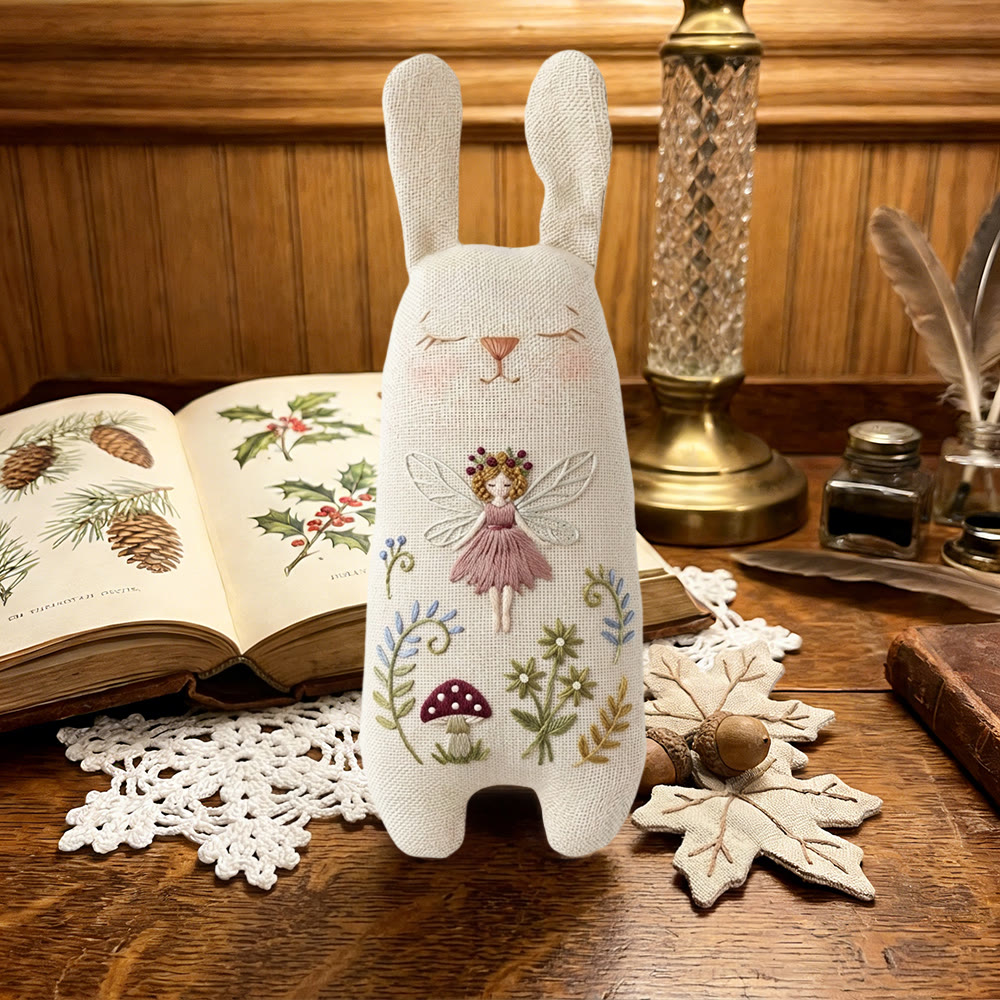 Rubbyoo Bunny Toy Embroidery Kit - Beautiful Angle | Sewing Bunny Craft |  Easter Home Decor - image 6