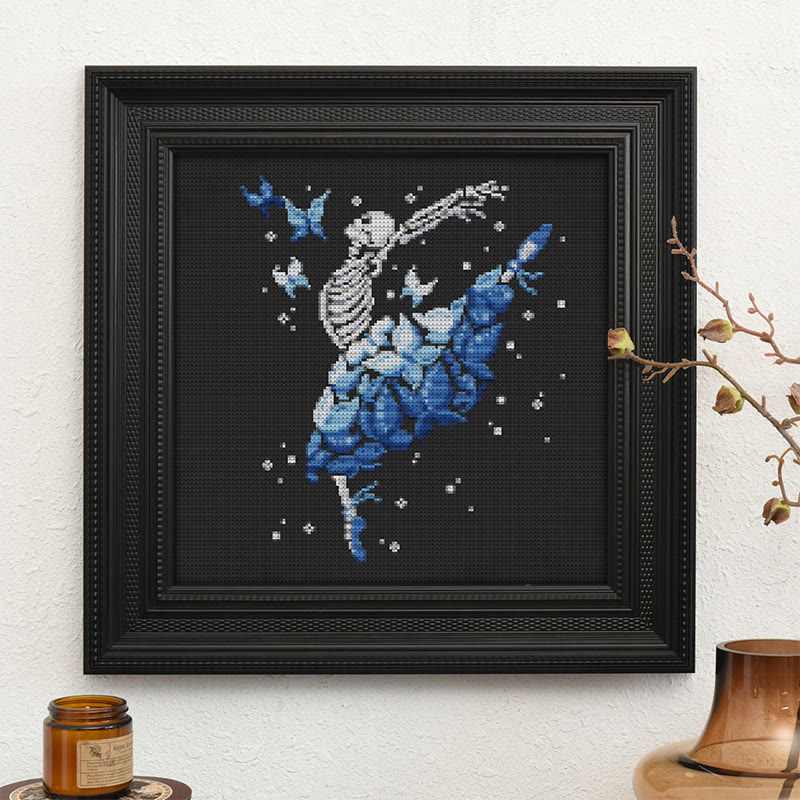  Cross Stitch Kit - Dancing Skeleton |Halloween Gothic  Needlework |  Decorative Wall Decor  - image 10