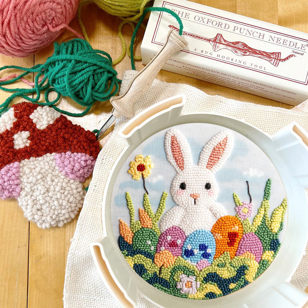 Spring Easter Meadow Punch Needle Kit - Easy Craft | Cheerful Festival Gift - image 10