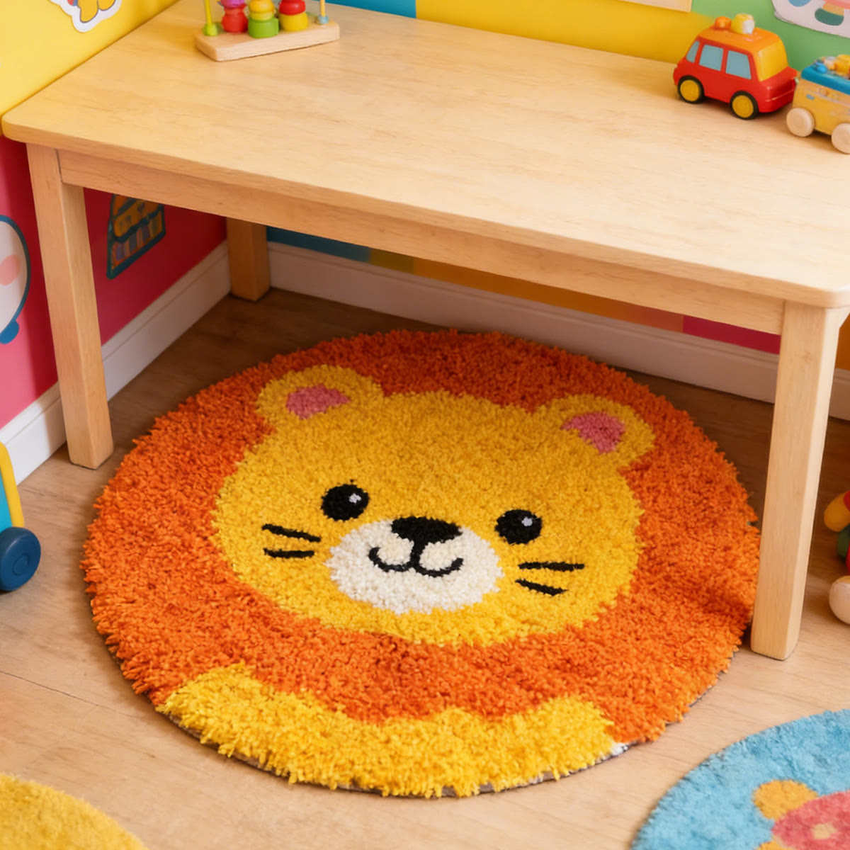Rubbyoo Latch Hook Rug Kit - Little Lion | Adorable Animal Art | Nice Room Decoration  - image 4