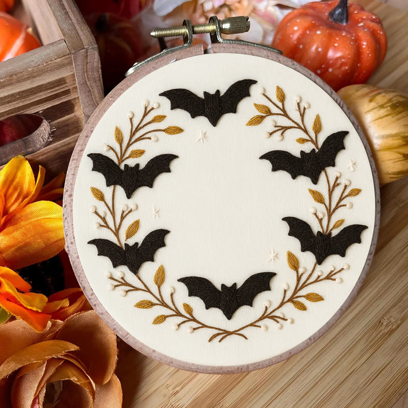 Rubbyoo Embroidery Kit - Halloween Bats | Easy Needle Craft | Perfect For Home Decor - image 7