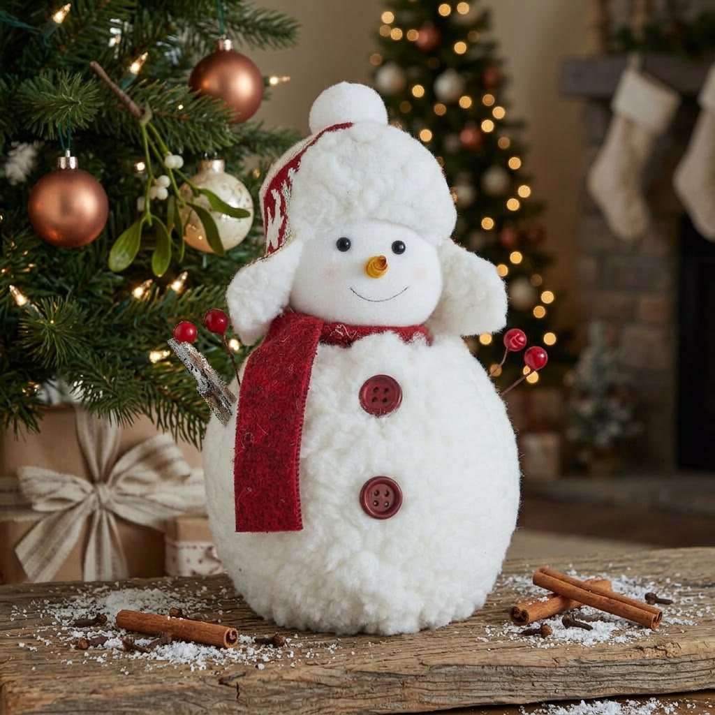 Rubbyoo Charming Christmas Snowman Figurine – Cheerful Holiday Accent | Cozy Seasonal Displays  - image 7