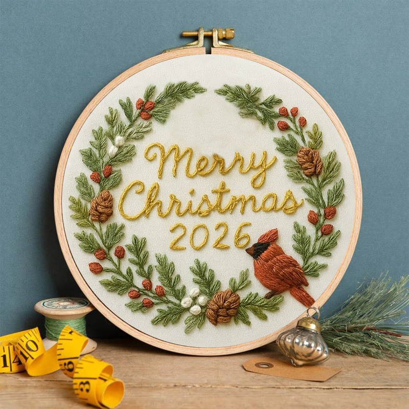 Rubbyoo Embroidery Kit - Merry Christmas | Unique Christmas Handicraft | New Year Gifts For Friends - image 8
