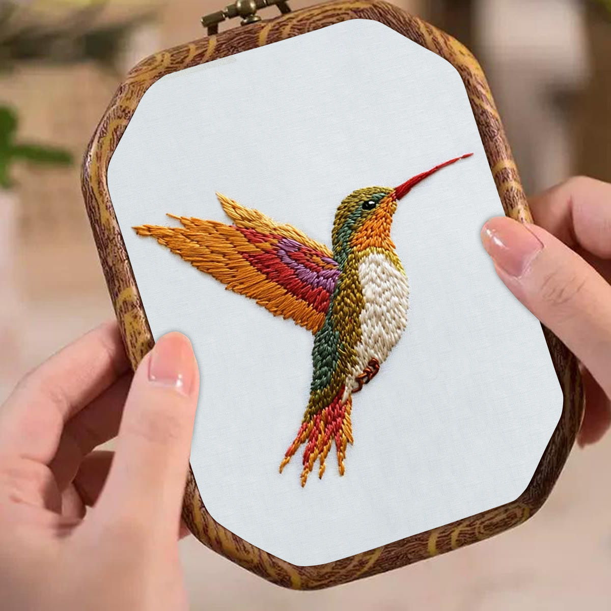 Rubbyoo Embroidery Kit-Vibrant Hummingbird2 - image 5