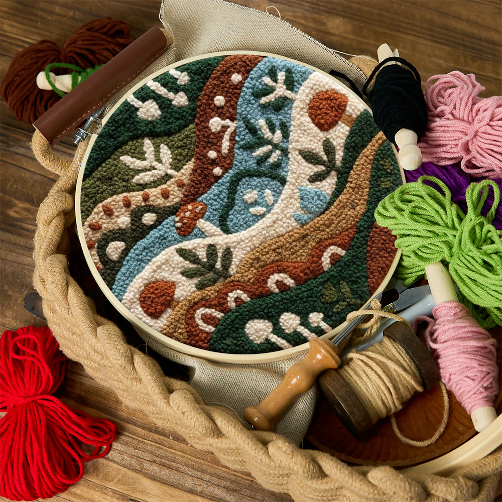 Rural Plants Punch Needle Kit - Easy Craft For Beginner | Unique Handmade Art - image 9