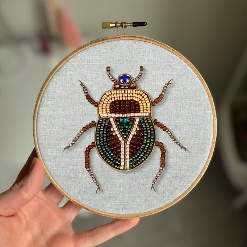 Rubbyoo Bead Embroidery Kit - Scarab Beetle | Diy Handmade Stitchwork | Easy Craft For Adults - image 6