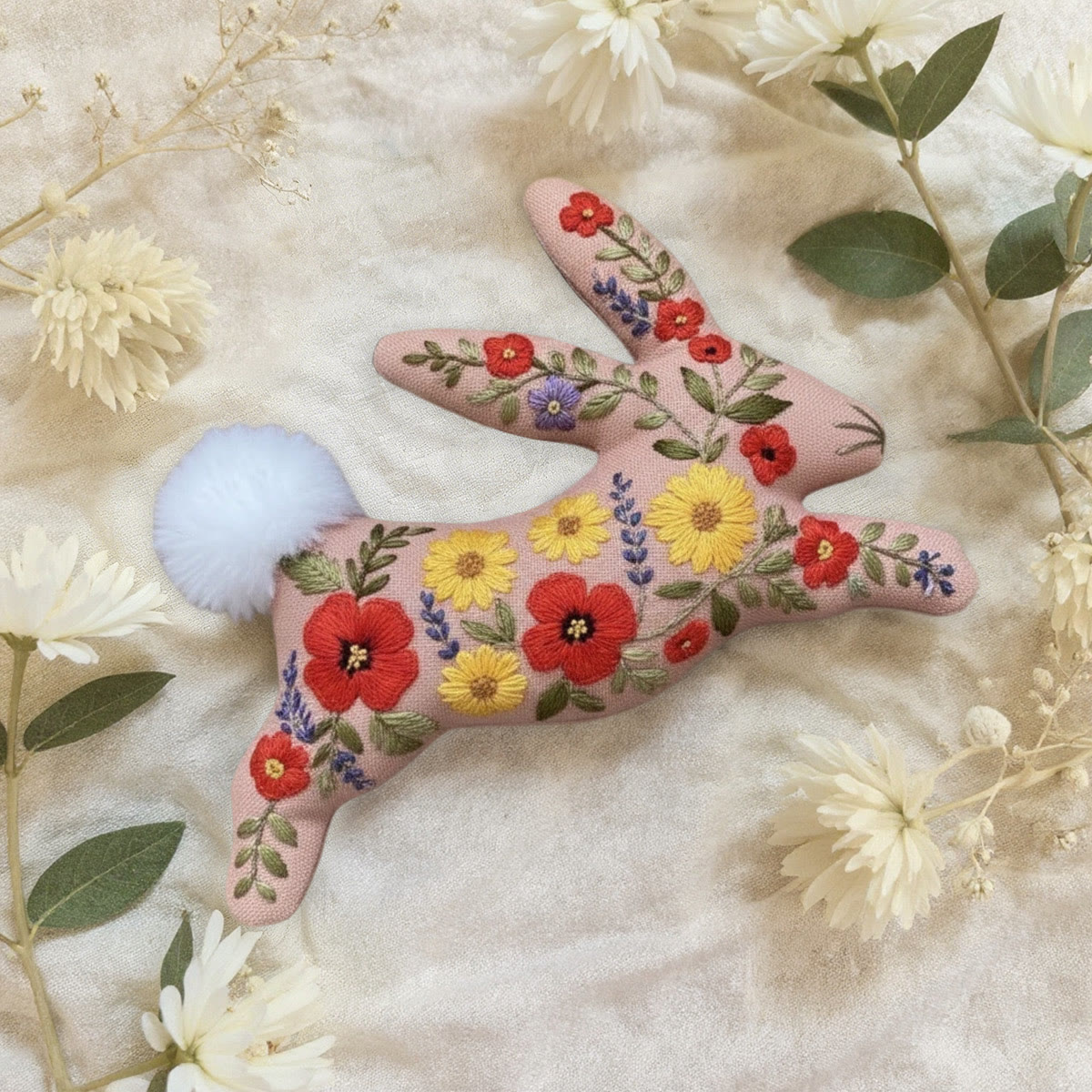 Rubbyoo Rabbit Embroidery Kit - Spring Charming | Adorable Bunny Art | Thoughtful Handmade Gifts - image 6