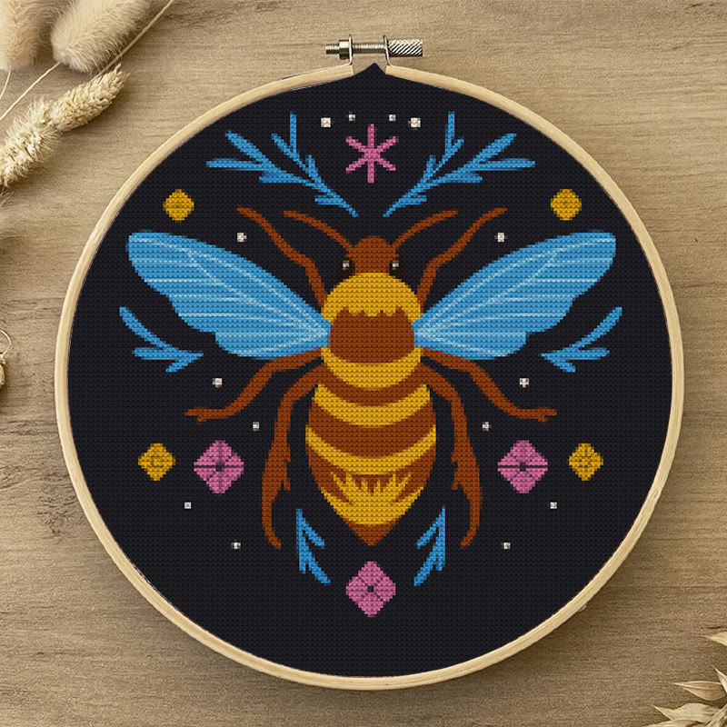  Cross Stitch Kit - Fantasy Bee | Diy Insect Handicraft | Unique Hanging Ornament  - image 5