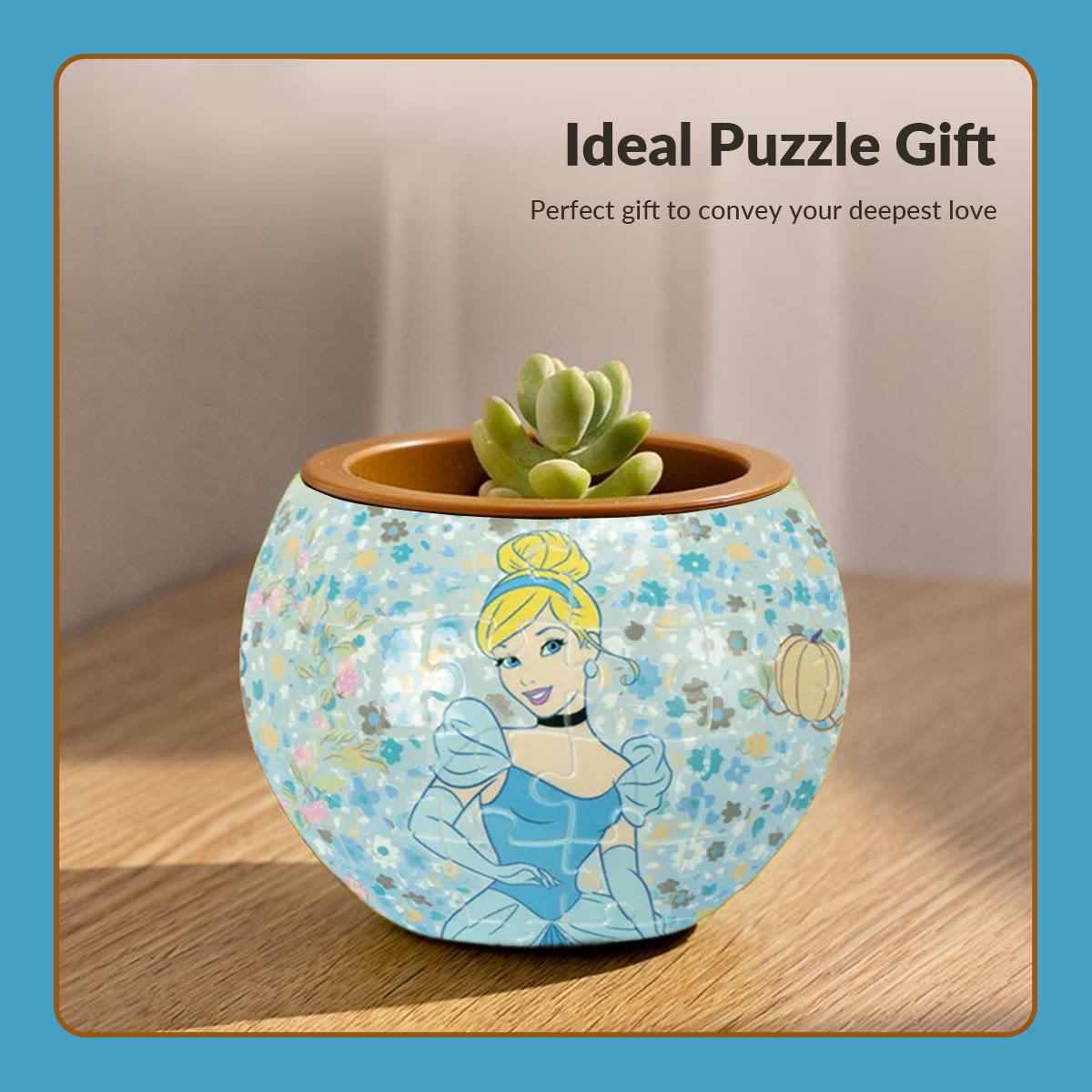 Cinderella - 3d Jigsaw Puzzle Planter