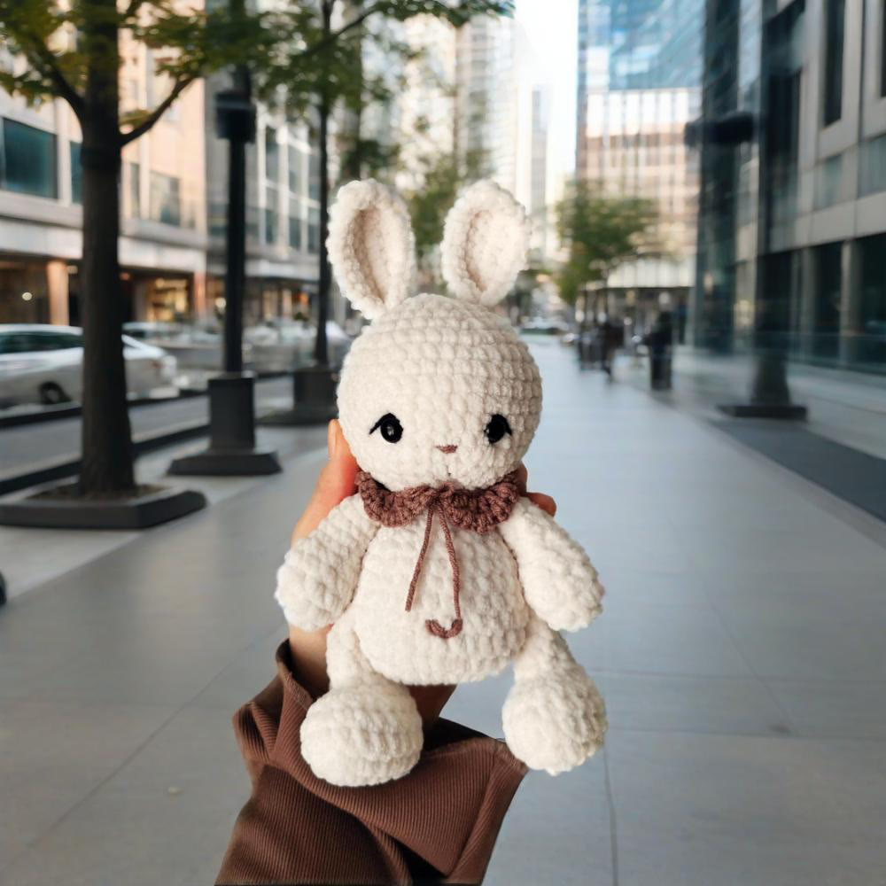 Diy Handmade Lovely Bunny Crochet Kit - Fashion Bag Pendant | Handmade Baby Toys  - image 5