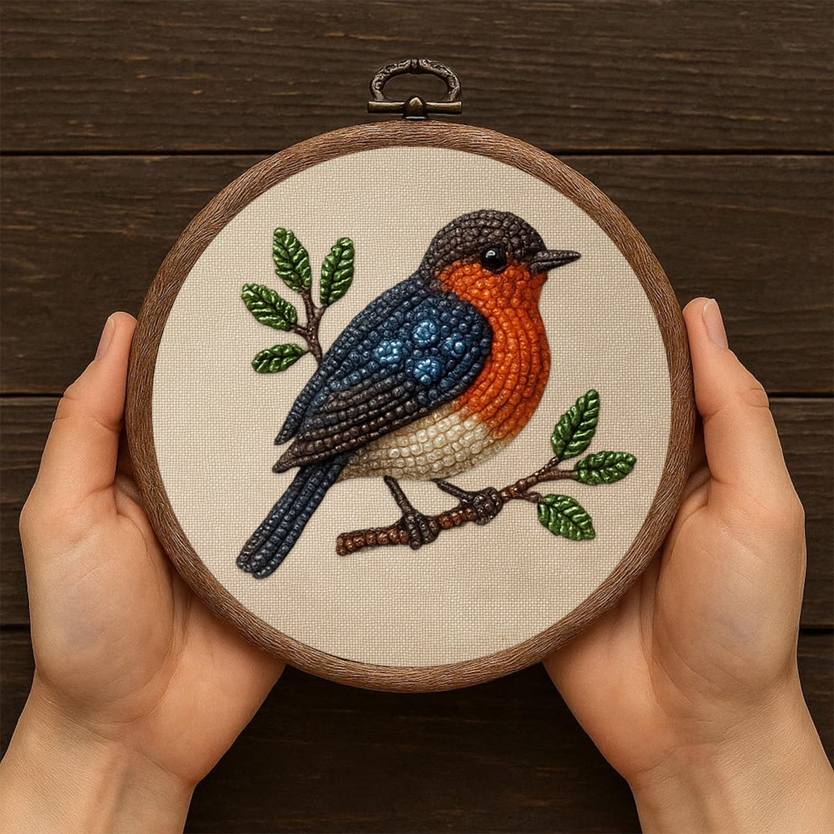 Rubbyoo Bead Embroidery Kit - Lovely Birds | Nice Animal Handicraft | Perfect Gift  - image 6