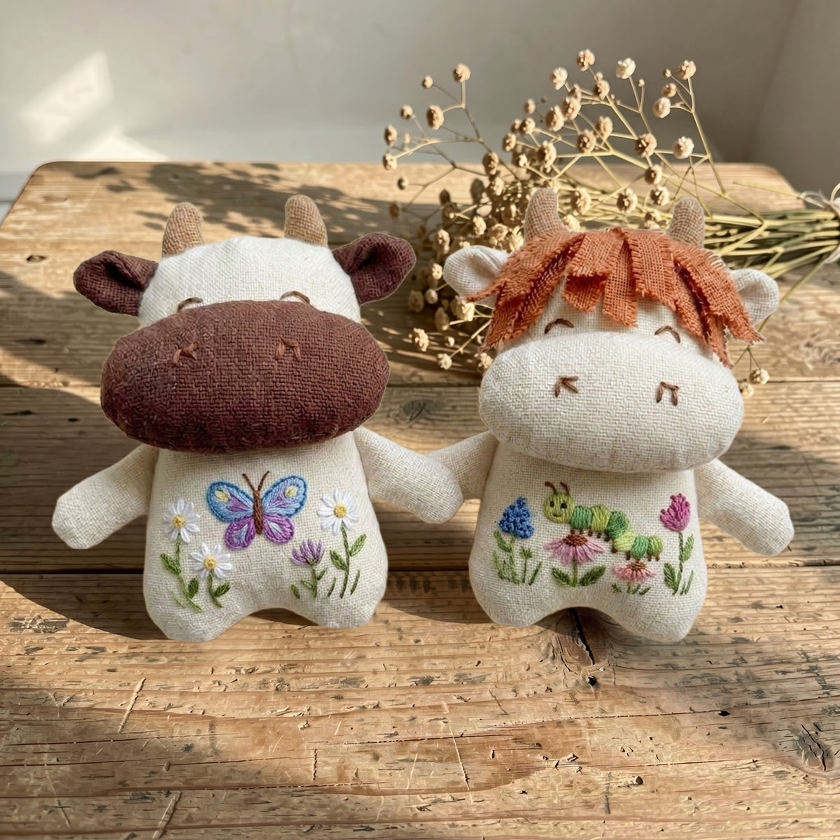 Rubbyoo Stuffed Cow Embroidery Kit | Easy-to-do Sewing Kit | Cute Fairy-tale Style Gift For Kids - image 5