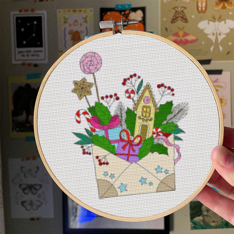  Cross Stitch Kit - New Year Envelope | Christmas Celebration Handicraft | Festival Home Decor - image 6