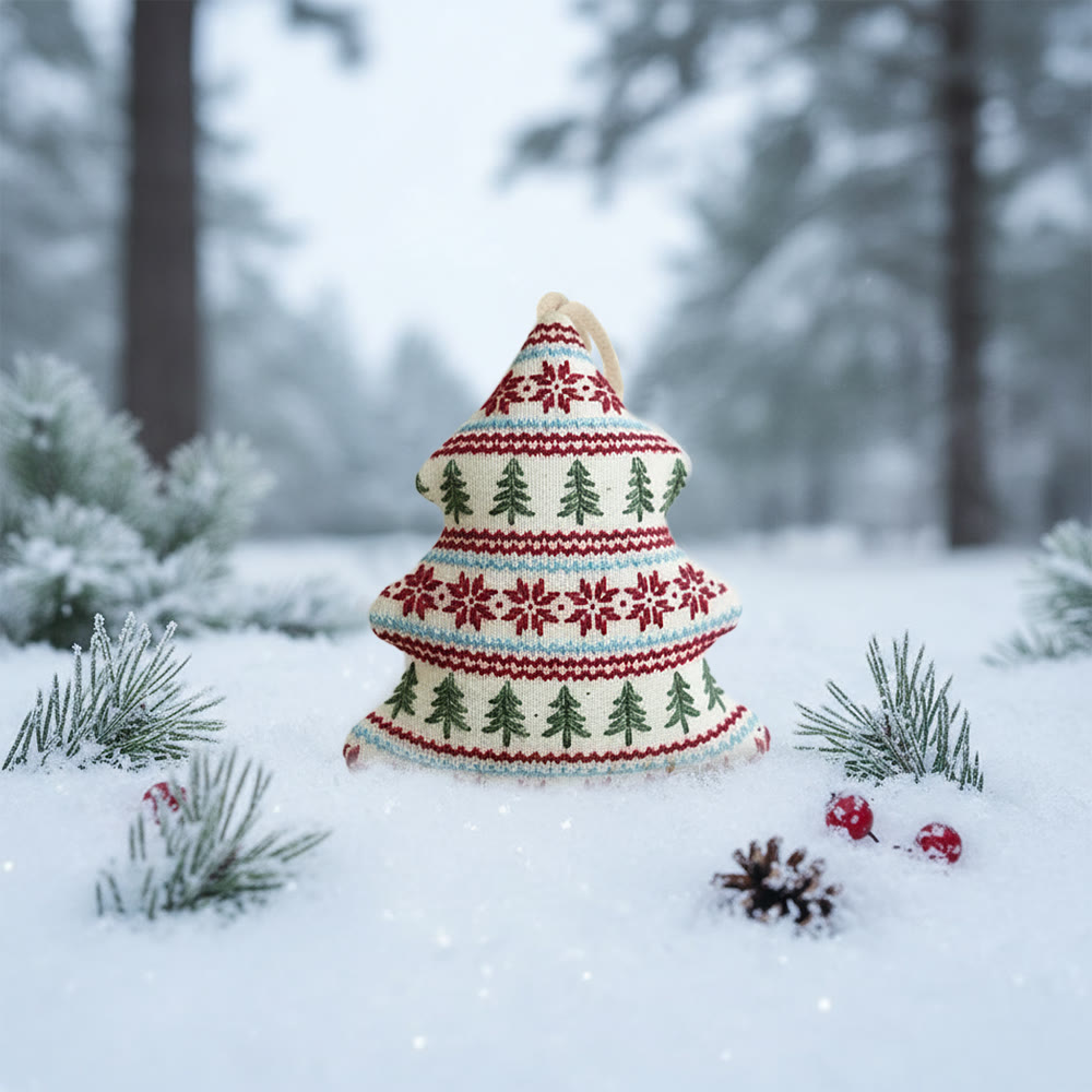 Rubbyoo Tree-shaped Embroidery Kit - Fair Isle Tree Pattern | Beginner-friendly Diy | Home Decor Hanger - image 10