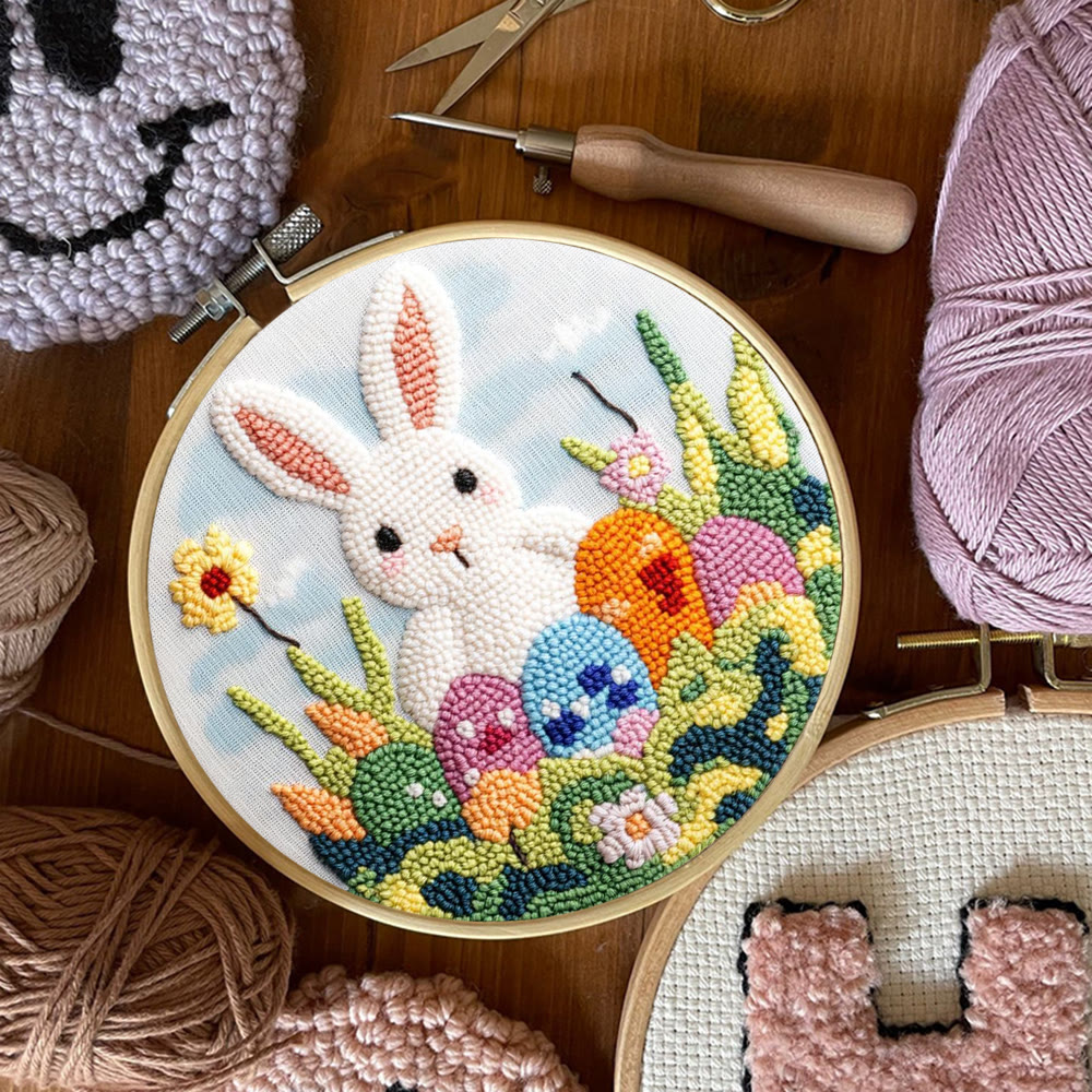 Spring Easter Meadow Punch Needle Kit - Easy Craft | Cheerful Festival Gift - image 6