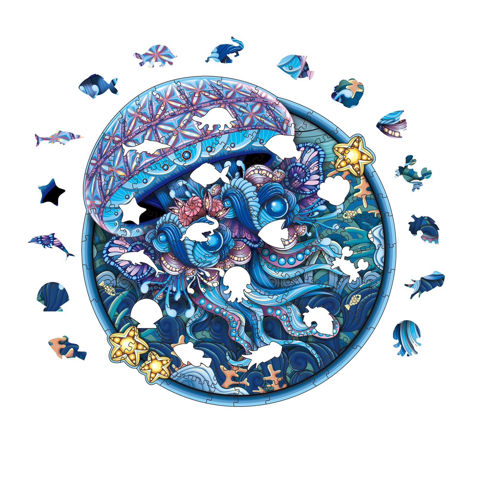 Jellyfish - Wooden Jigsaw Puzzle