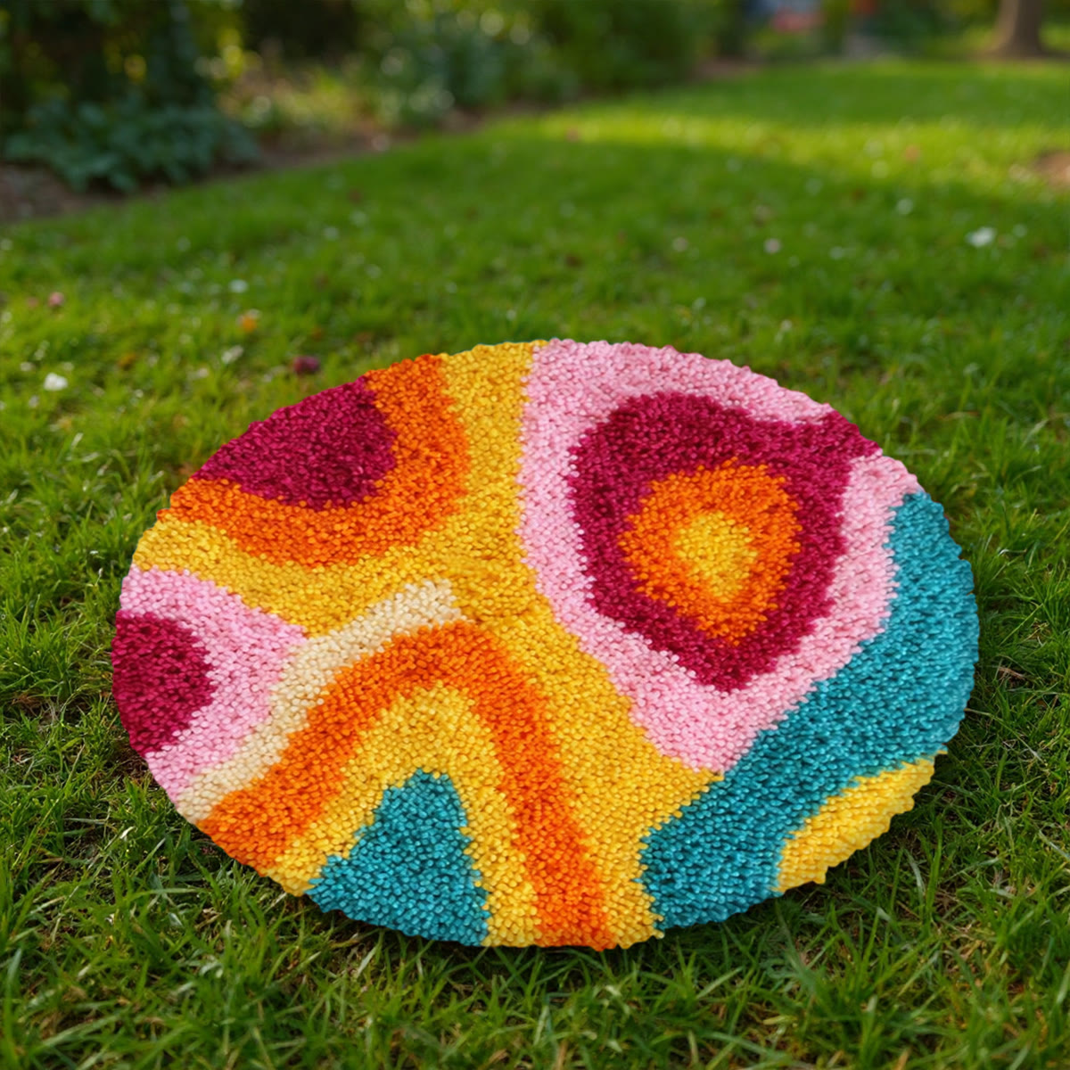 Rubbyoo Latch Hook Rug Kit - Colorful Wave | Handmade Rug Art | Unique Craft Kit For Beginner - image 7
