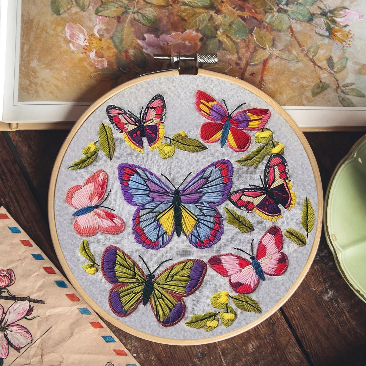 Rubbyoo Embroidery Kit-  Colorful Butterflies - image 8