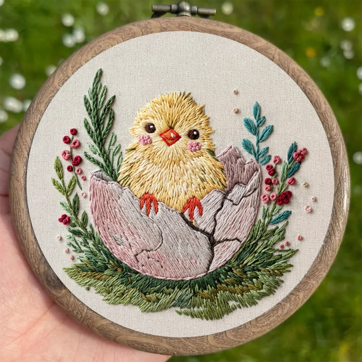 Rubbyoo Embroidery Kit - Spring Chick | Easter Animal Design |  Perfect For Holiday Decoration - image 4
