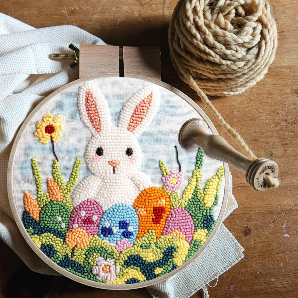 Spring Easter Meadow Punch Needle Kit - Easy Craft | Cheerful Festival Gift - image 8