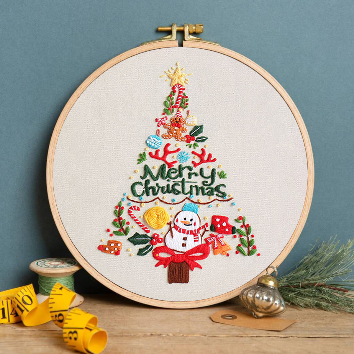 Rubbyoo Embroidery Kit - Colorful Christmas Tree  - image 3