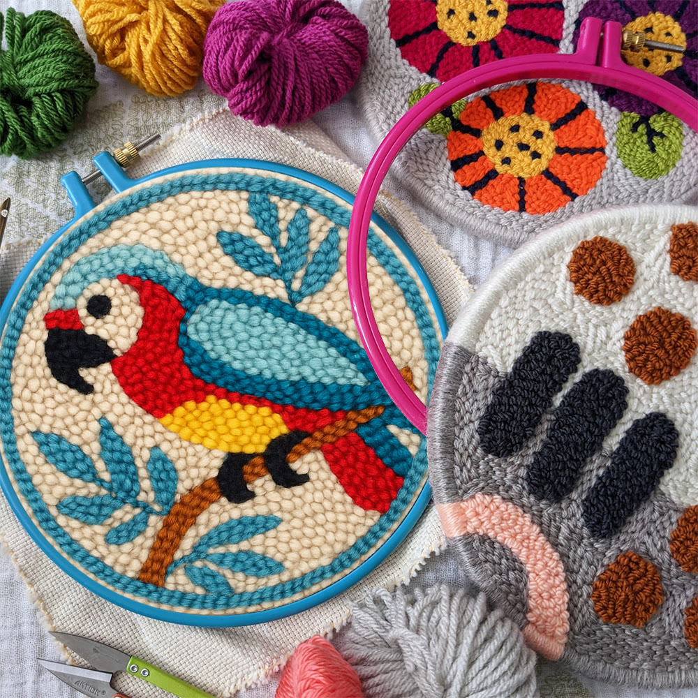 Parrot Tropical Punch Needle Kit - Geeky Decor Must-have | Fantasy Enthusiast Craft - image 11