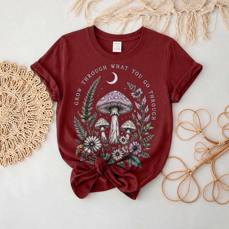 Rubbyoo Midnight Forest Graphic Tee  -  Ultra-Soft Cotton Everyday Wear | Fairy-tale-inspired Vibe Design - Burgundy - 2XL - image 10