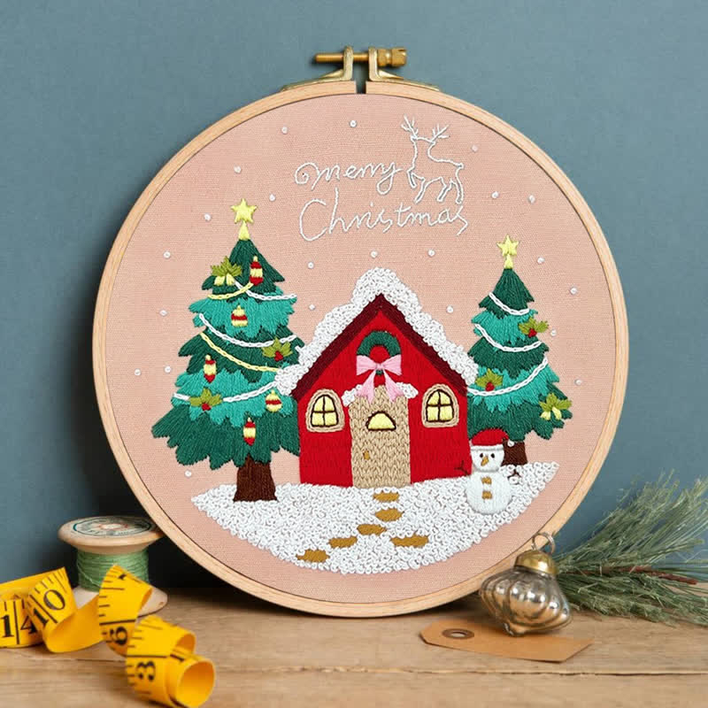 Rubbyoo Embroidery Kit - Christmas House - image 4