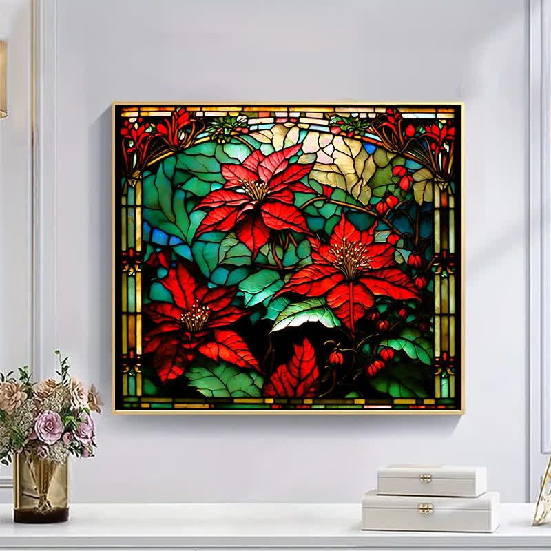 poinsettia - Wooden Jigsaw Puzzle