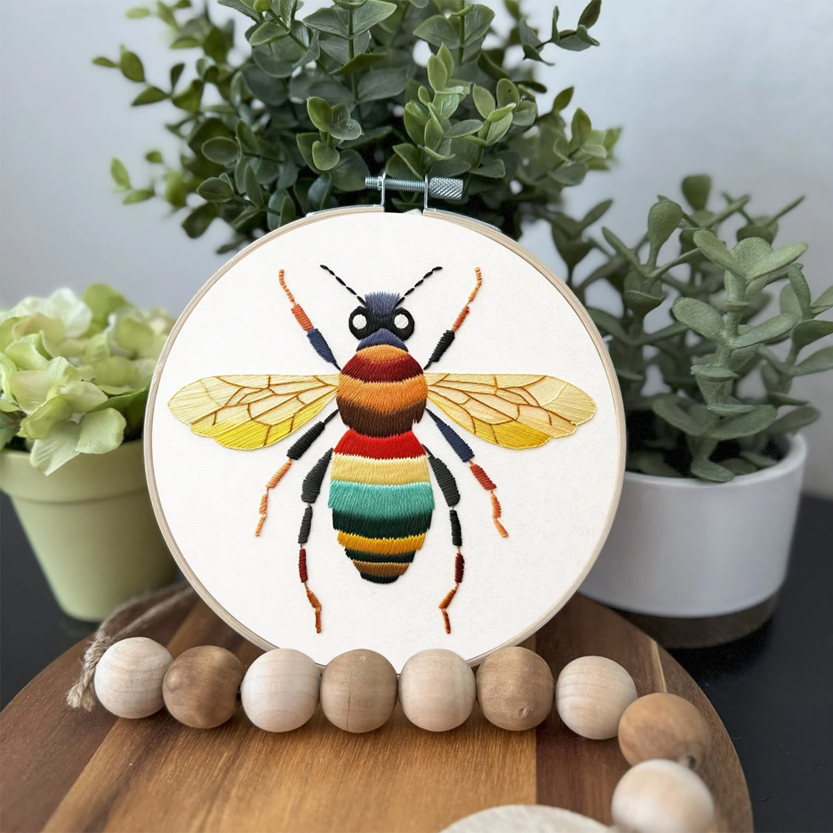Rubbyoo Embroidery Kit- Colorful Bee | Diy Craft Kits  For Beginners - image 4