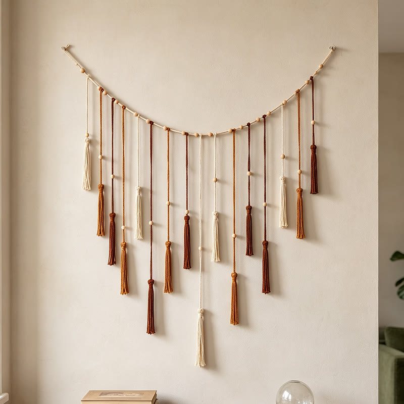Rubbyoo Delicate Tassel Ornament - Decorative Nursery Decor | Modern Macrame Tapestry  - image 6