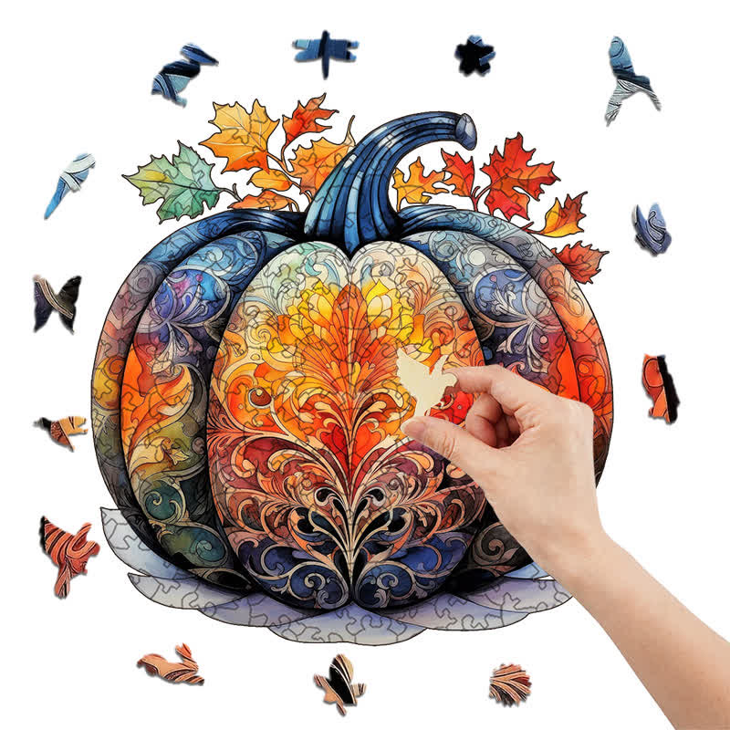 Rubbyoo Pumpkin 2 - Wooden Jigsaw Puzzle