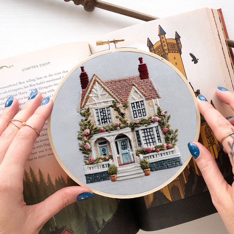 Rubbyoo Embroidery Kit - Dream House | Handmade Stitch Art | Wall Hanging Decor - image 9