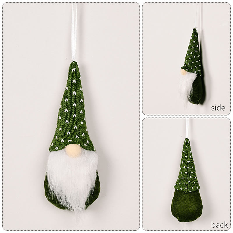 Rubbyoo 3 Pcs Gnomes Ornaments - Christmas Colourful Plush Doll | Adorable Xmas Tree Decor  - image 9