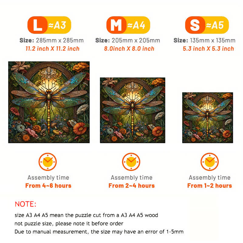 Celtic Dragonfly - Wooden Jigsaw Puzzle