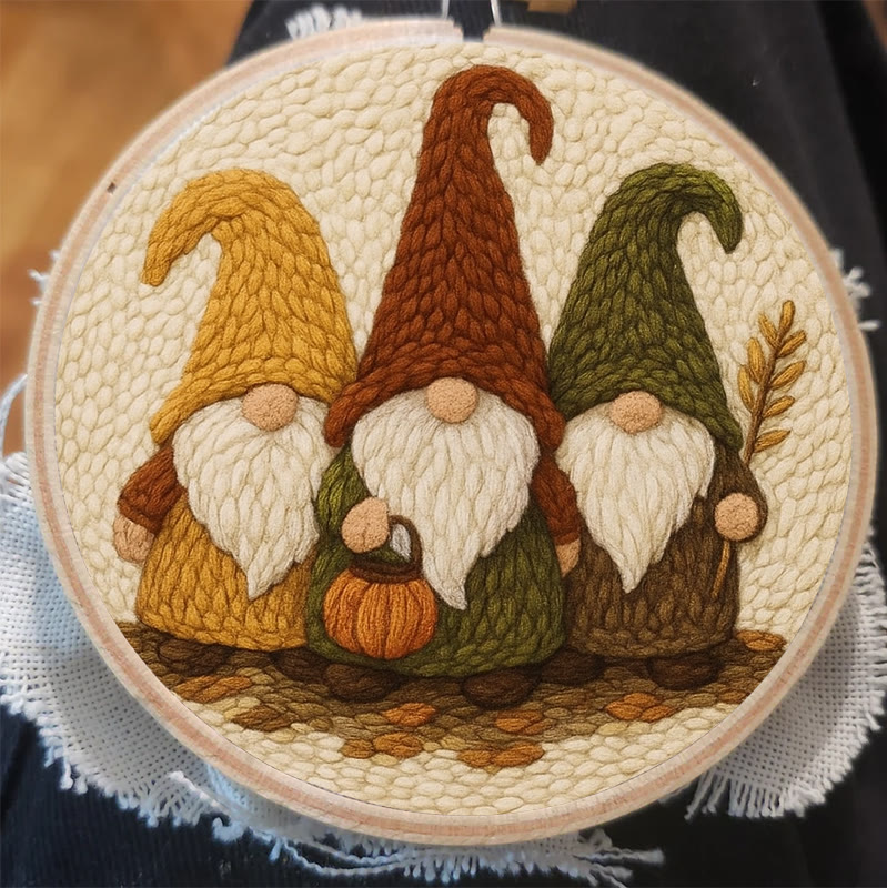 Mysterious Gnome Punch Needle Kit - Spooky Halloween Craft | Diy Needle Art - image 5