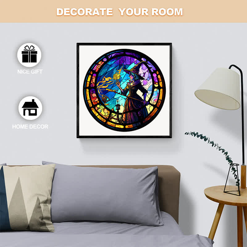 Rubbyoo Elegant Witch With Black Hat - Wooden Jigsaw Puzzle