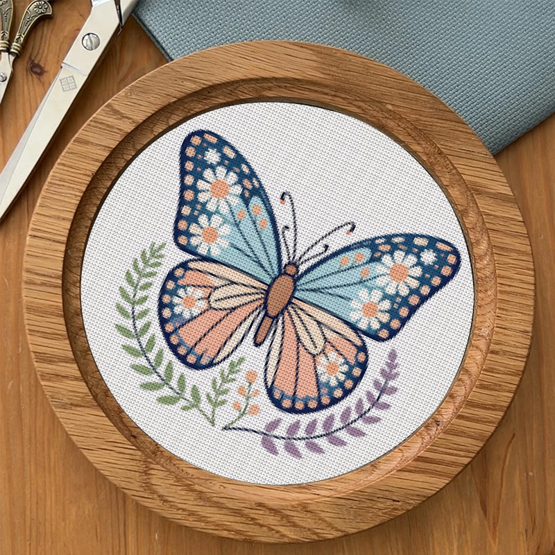  Cross Stitch Kit - Charming Butterfly | Diy Forest Animal Craft | Perfect Gift For Insect Lovers  - image 8