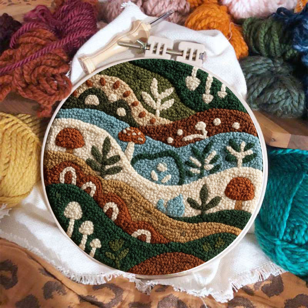 Rural Plants Punch Needle Kit - Easy Craft For Beginner | Unique Handmade Art - image 3