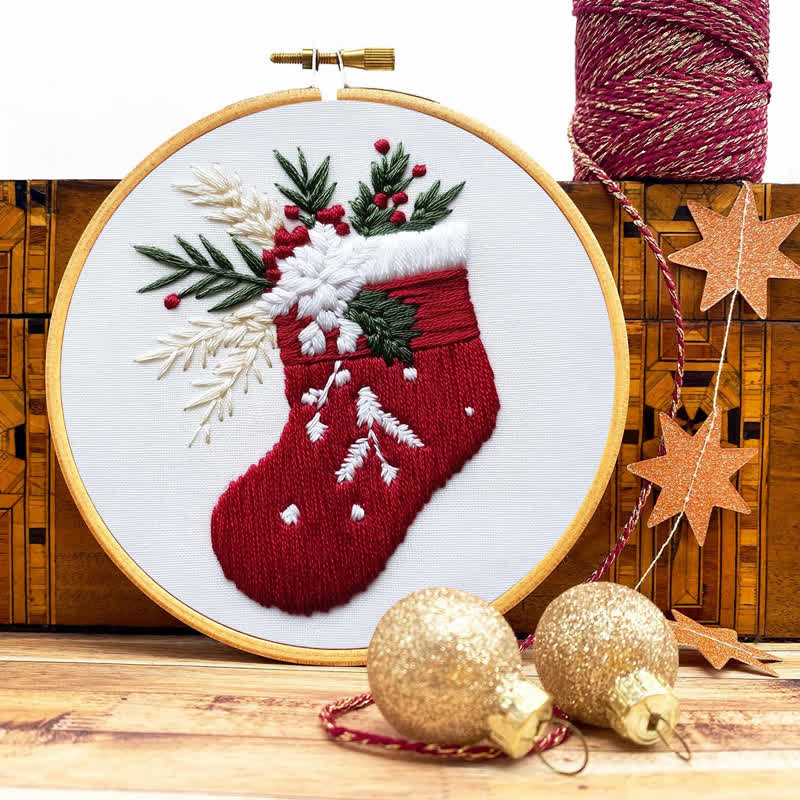 Rubbyoo Embroidery Kit - Christmas Stocking Pattern   - image 9