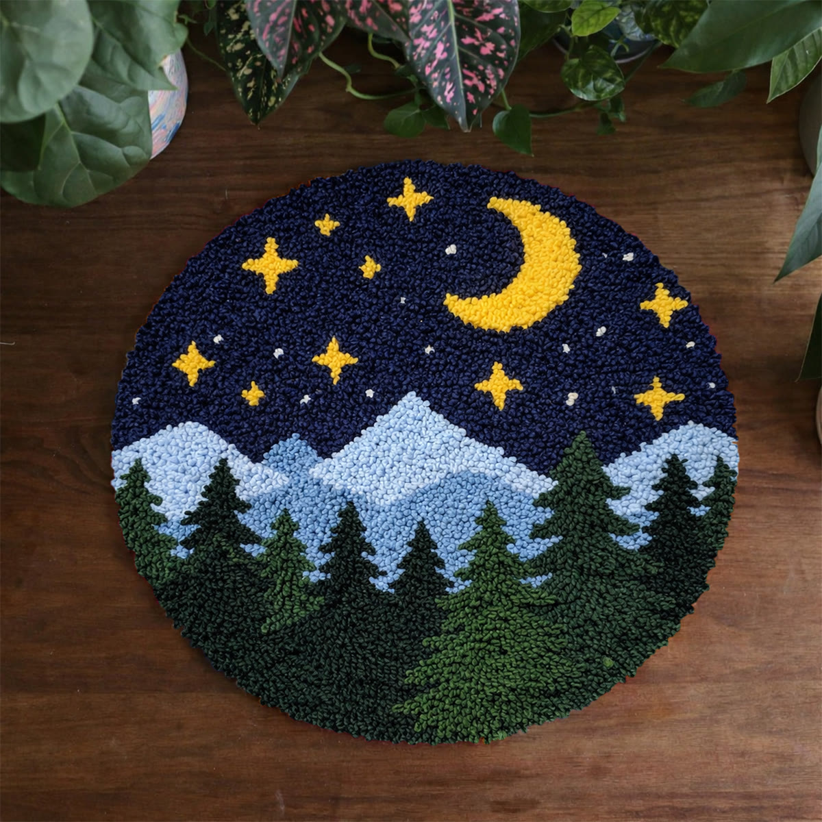 Rubbyoo Latch Hook Rug Kit - Night With Twinkling Stars | Creative Handmade Art | Suitable Craft For Beginner  - image 7